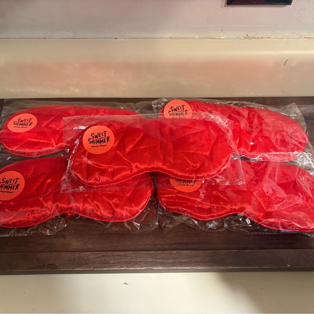 Ulta Beauty Sweet Shimmer Red Sleep Masks - Pack of 5